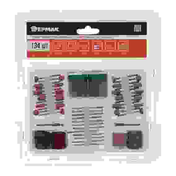 Набор мини-насадок для гравировальных машин, 134 предмета ЕРМАК
