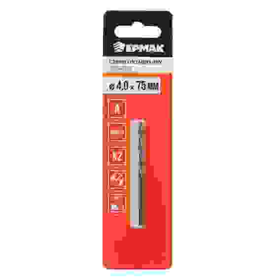 КОБАЛЬТ Сверло по металлу 4.0х75мм, сталь Р6М5К5, класс А ЕРМАК