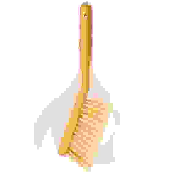 Набор для уборки: щётка + совок, пластик, молочный бамбук VETTA