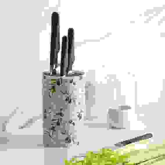 Подставка для ножей "Оливки", h=18см, полипропилен VETTA