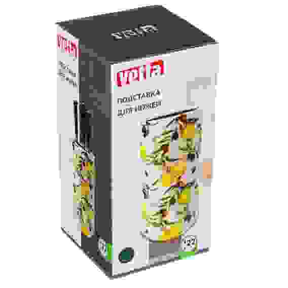 Подставка для ножей &quot;Лимоны&quot;, h=22см, полипропилен VETTA