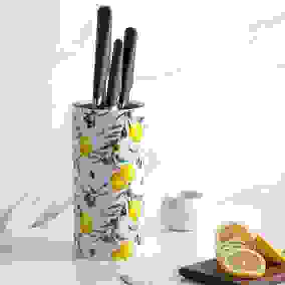 Подставка для ножей &quot;Лимоны&quot;, h=22см, полипропилен VETTA