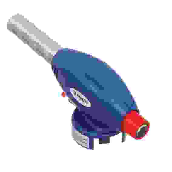 Горелка газ. с пьезорозжигом, цанговый захват, сопло 19мм, 17х6,6х5,1см РОКОТ