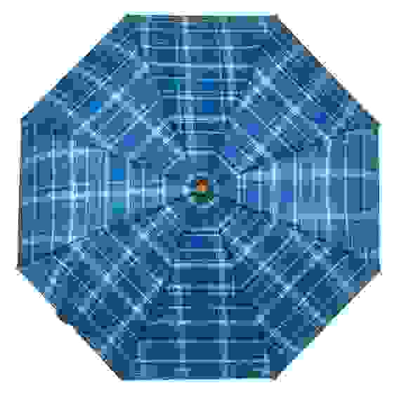 Зонт универсальный, механика, сплав, пластик, полиэстер, 53см, 8 спиц, 6 цветов