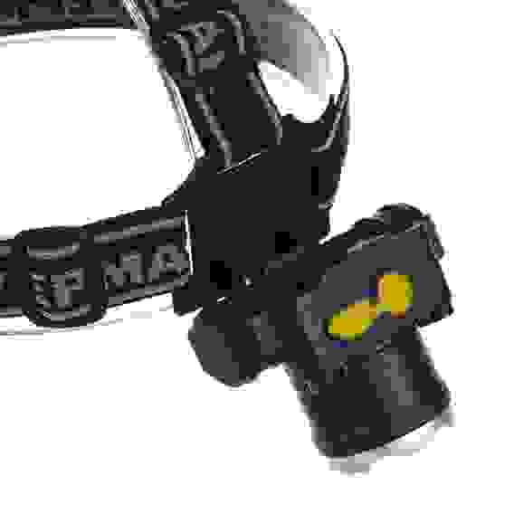 Фонарик налобный, XPE, 5 Вт, 6х7см, 3 режима, 1500мАч, USВ кабель, пластик,1 цвет ЕРМАК