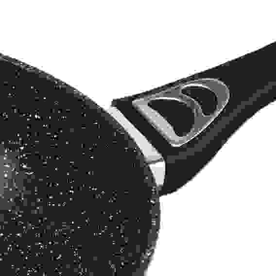 Сотейник литой d28см, антипригарное покрытие Мрамор, индукция Танто SATOSHI