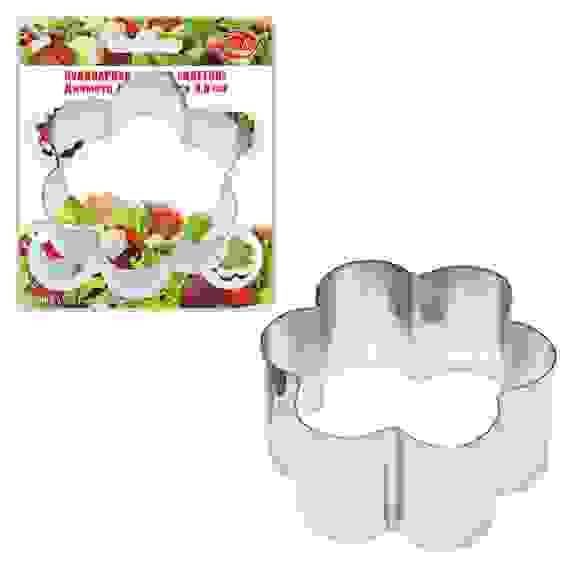 АКЦИЯ! Кулинарная форма &quot;Цветок&quot; D8см, H4,5см нерж. AN8-72