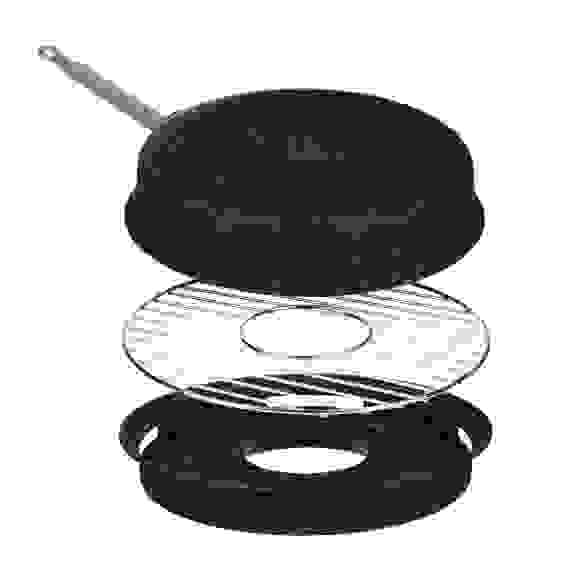 Сковорода гриль-газ 33см, , угл.сталь, антипригарное покрытие SATOSHI