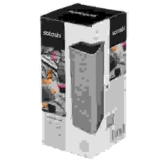 Подставка для ножей с полипропиленовыми разделителями, 10x10x22,5см, квадратная, SH-003 SATOSHI