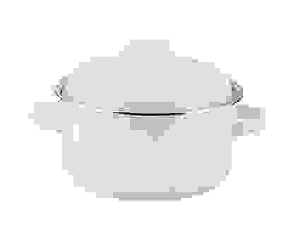 Кастрюля 2,0л цил белая