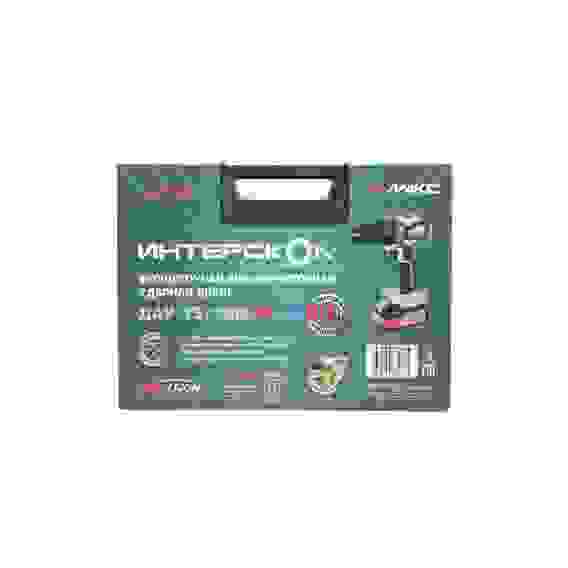 Дрель-шуруповерт акк. Интерскол ДАУ-13/36В 90 бесщет, ударн. АПИ Li-ion, кейс, 2аккум 2,0Ач, ЗУ