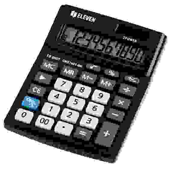 Калькулятор настольный Eleven Business Line CMB1001-BK, 10 разрядов, двойное питание, 102*137*31мм