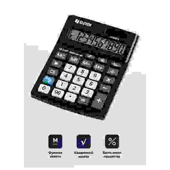Калькулятор настольный Eleven Business Line CMB1001-BK, 10 разрядов, двойное питание, 102*137*31мм