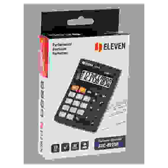 Калькулятор настольный Eleven SDC-022SR, 10 разрядов, двойное питание, 88*127*23мм, черный