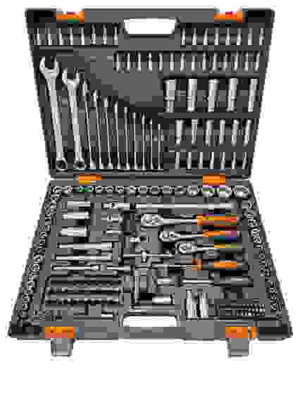 Набор инструментов, 1/2", 1/4", CrV, в кейсе 216 предм Вихрь 73/6/7/12