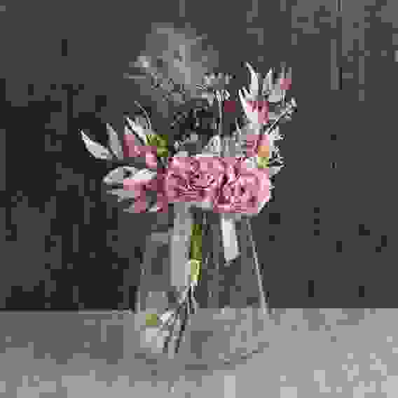 Ваза, 19,5x23 см, стекло, цвет прозрачный, арт.07-29