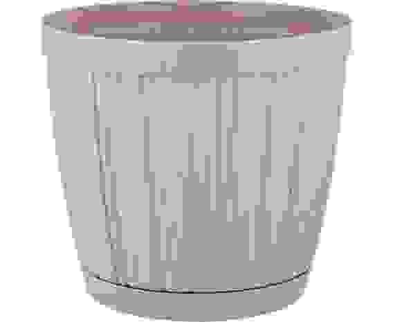 Горшок для цветов BARCELONA D=155мм (1,8л) Молочный шоколад, пластик IG623010047 InGreen