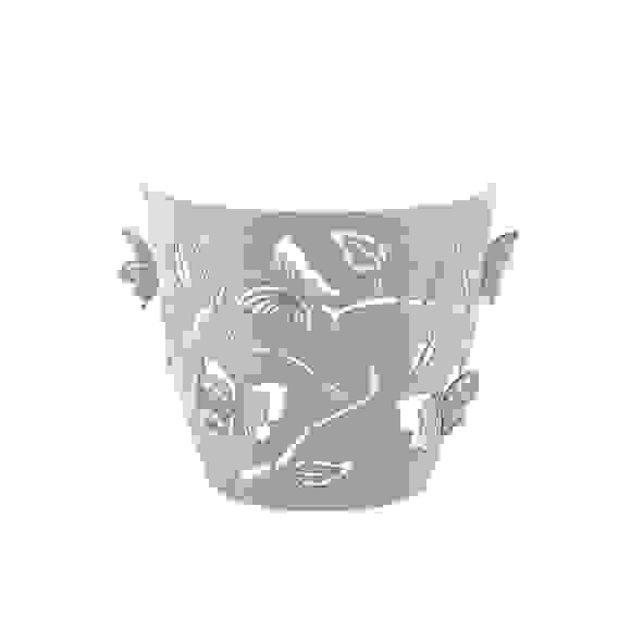 Горшок для цветов Butterflies D=115мм (0,7л) круглый,серый PT401110025 Plast Team