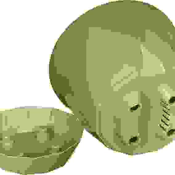 Горшок для цветов Laurel 2,3 л с поддоном (зеленый), 221610918/01 (замена 911705) IDIland