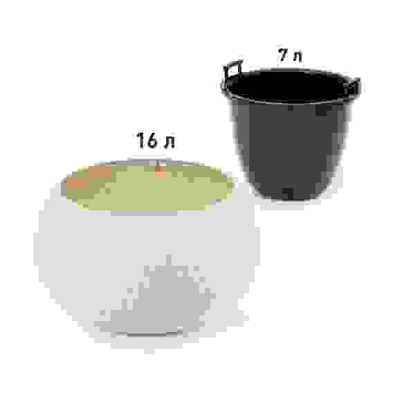 Кашпо \"Жемчужина\" 4л подвесное (бежевый)