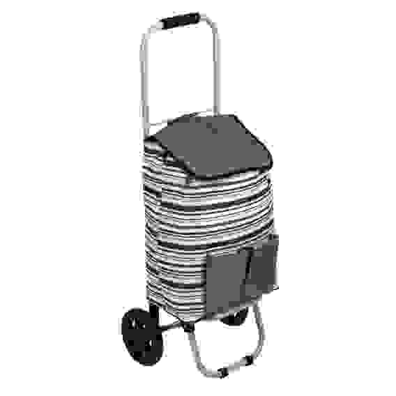 Тележка + сумка, до 30кг, 27х32х88см, 23л, брезент, колеса ЭВА d15см, WQ-162 VETTA