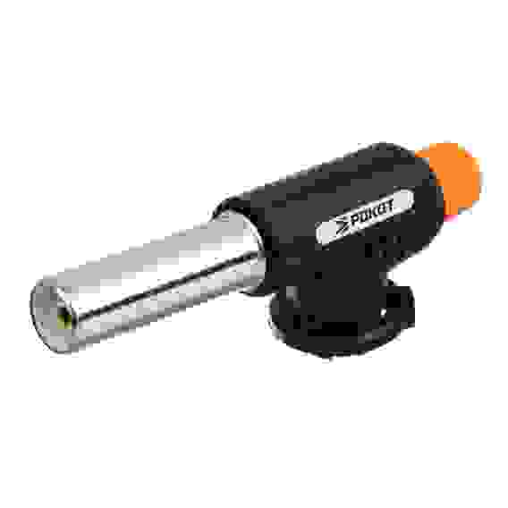 Горелка газ. с пьезорозжигом, цанговый захват, сопло 18,2 мм, 15,1х4х6,5см РОКОТ