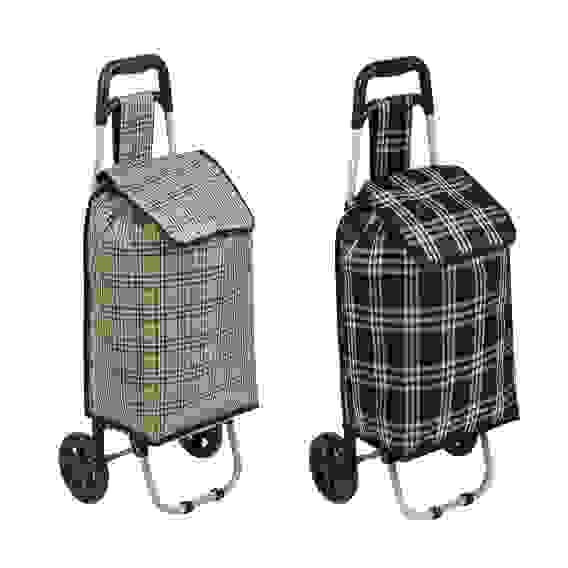 Тележка + сумка, до 30кг, 28х32х92см, 32л, брезент, колеса ЭВА d15см VETTA