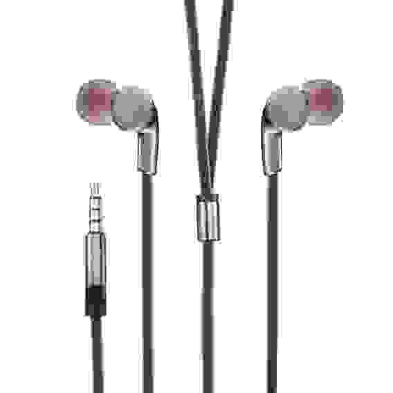 Наушники проводные внутриканальные Хамелеон, гарнитура, хром BY