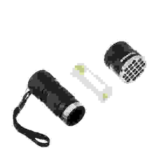 Фонарик металлический, 21 LED, 3хAAA, 9,2х3,6см, алюминий ЕРМАК