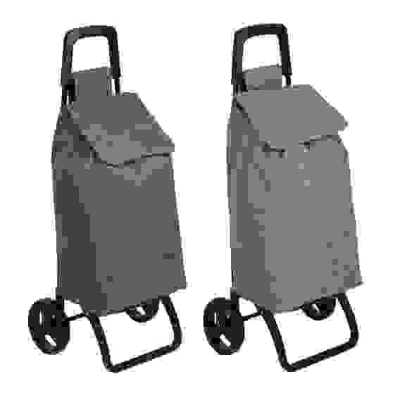 Тележка c сумкой, до 30кг, оксфорд 300D, 95х41х33см, сумка 36,5х23х57см, 45л, колесо d17см VETTA