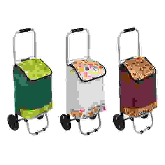 Тележка + сумка, до 20кг, 27х32х88см, 24л, полиэстер, металл, колеса ЭВА d15см, 3 дизайна VETTA