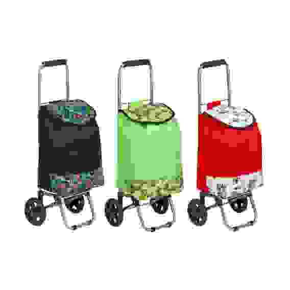 Тележка + сумка, до 30кг, 30х22х86см, 21л, брезент, колеса ЭВА d14,5см VETTA