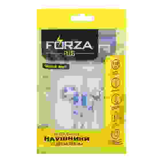 Наушники проводные вкладыши Коллекция, гарнитура, пластиковый бокс, 5 цветов FORZA