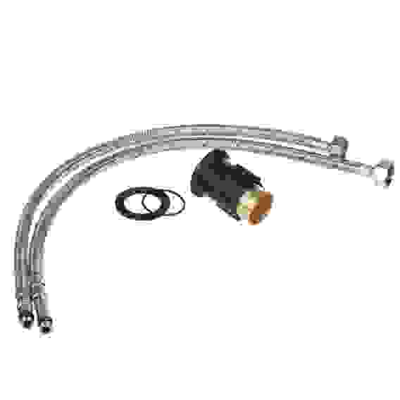 Смеситель для кухни Алмаз, высокий излив, картридж 35мм, гайка, латунь, хром RAIN