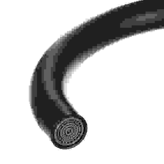 Смеситель для кухни, поворотный излив, кер. кран-буксы 1/2, черный, нерж.сталь, SS01-R240 СоюзКран