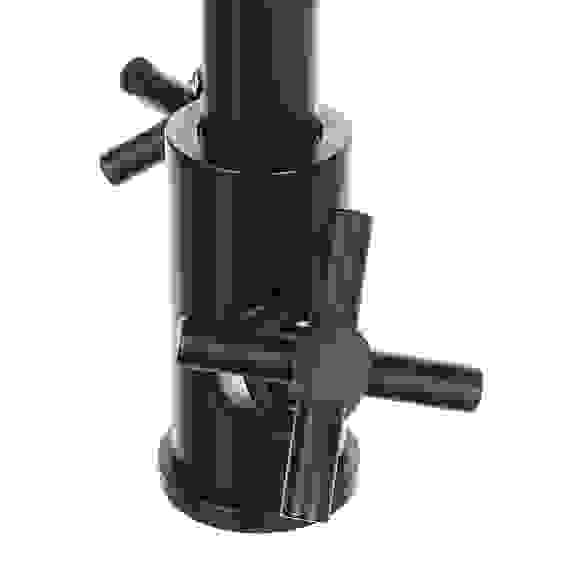 Смеситель для кухни, поворотный излив, кер. кран-буксы 1/2, черный, нерж.сталь, SS01-R240 СоюзКран