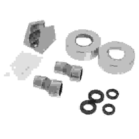 Смеситель для ванны с душем, прямой излив 30см, кер. кран-буксы 1/2, нерж.сталь, SS08-P242 СоюзКран