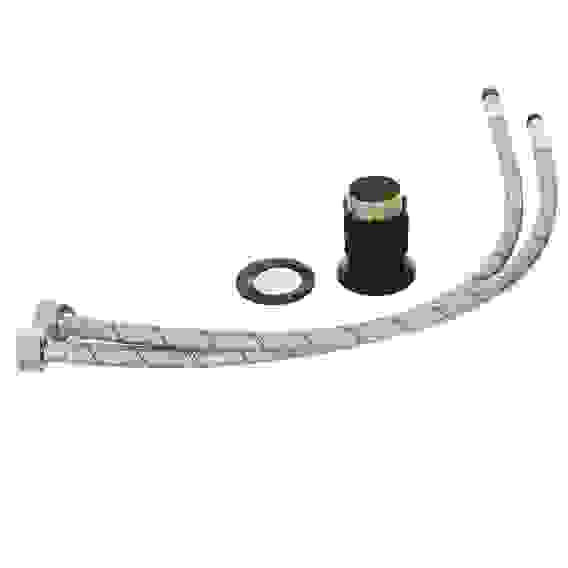 Смеситель для кухни Уран, высокий излив, керам. кран-буксы 1/2, латунь, хром RAIN