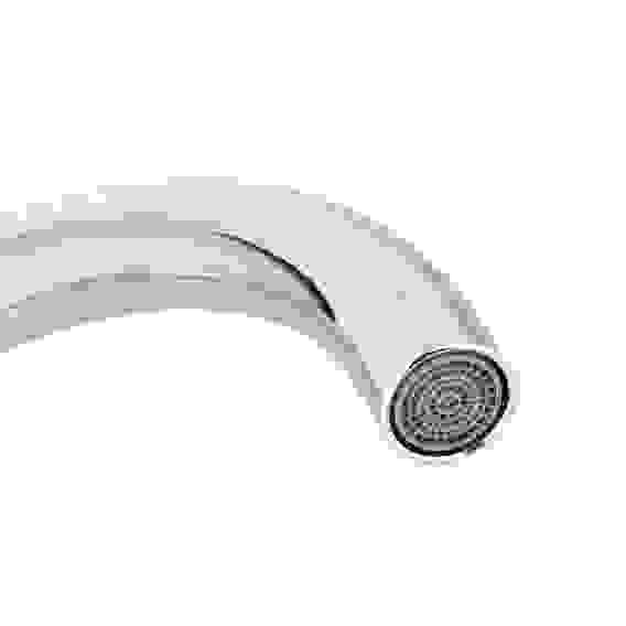 Смеситель для кухни Уран, высокий излив, керам. кран-буксы 1/2, латунь, хром RAIN