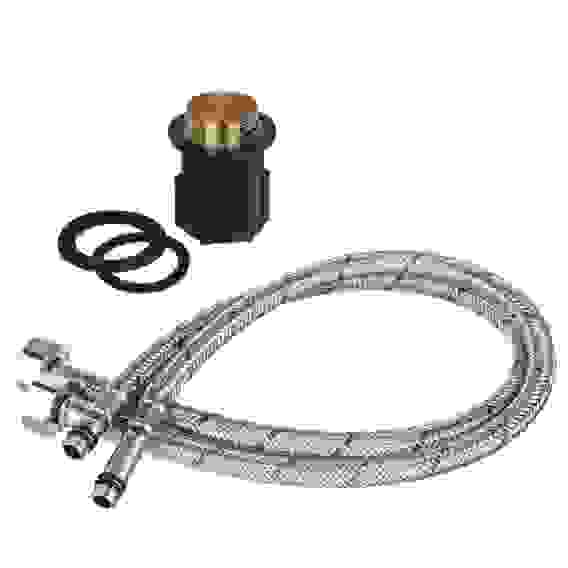 Смеситель для кухни Оникс, гибкий излив, картридж 35мм, латунь, хром RAIN