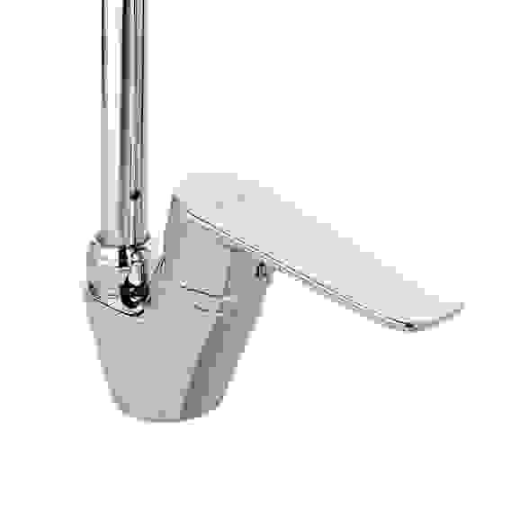 Смеситель для кухни Оникс, гибкий излив, картридж 35мм, латунь, хром RAIN