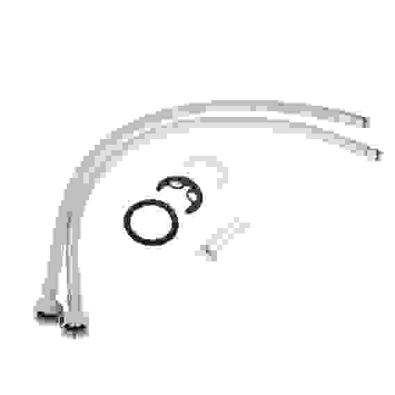 Смеситель для кухни Мира, низкий излив, картридж 40мм, латунь, хром RAIN