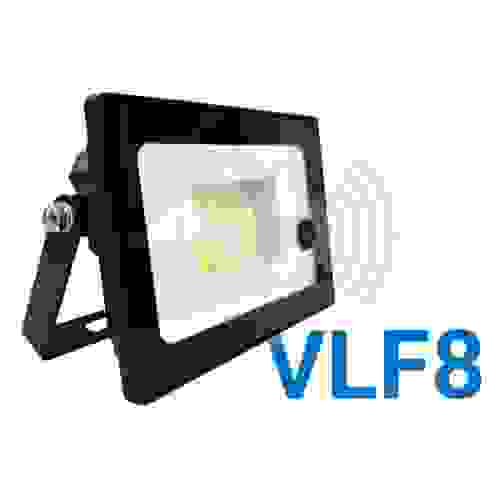 Прожектор LED с датчиком движ.20W VLF8-D-20-6500-B 6500К 2400Лм 220V IP65 угол-120гр черный VKL el