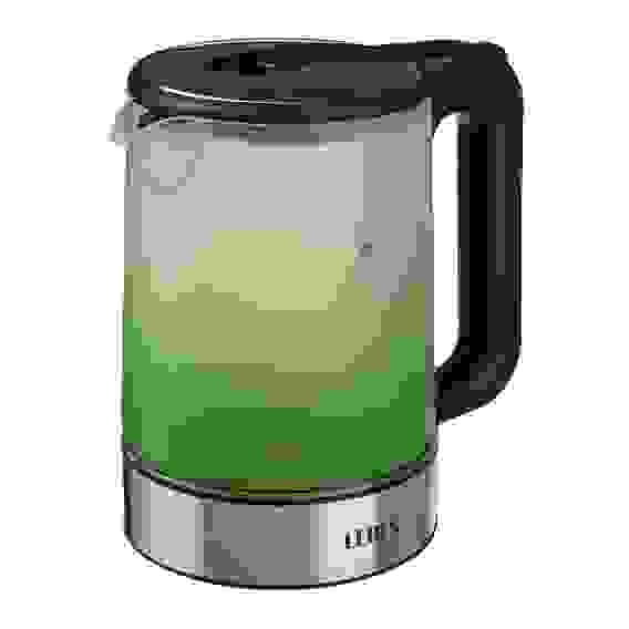 Чайник с цветной колбой 1,7 л., стекло LEBEN