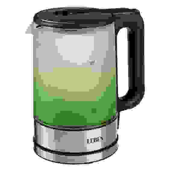 Чайник с цветной колбой 1,7 л., стекло LEBEN