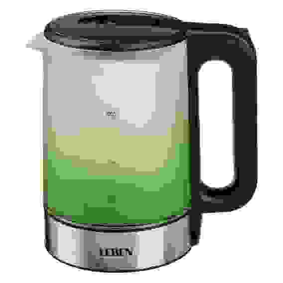 Чайник с цветной колбой 1,7 л., стекло LEBEN