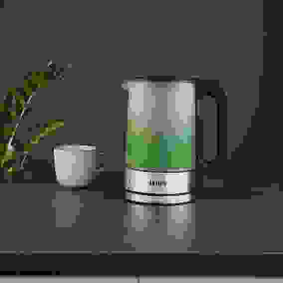 Чайник с цветной колбой 1,7 л., стекло LEBEN