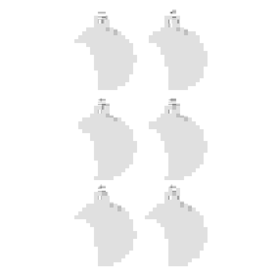 Набор шаров 6шт 6см пластик, белый жемчуг СНОУ БУМ