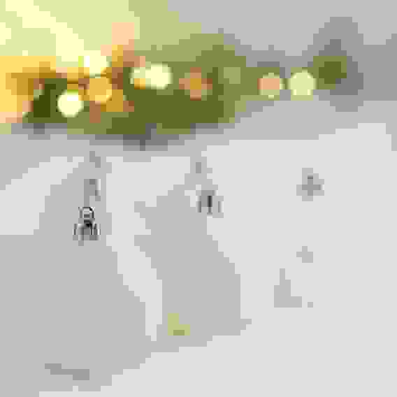 Набор шаров 6шт 6см пластик, белый жемчуг СНОУ БУМ