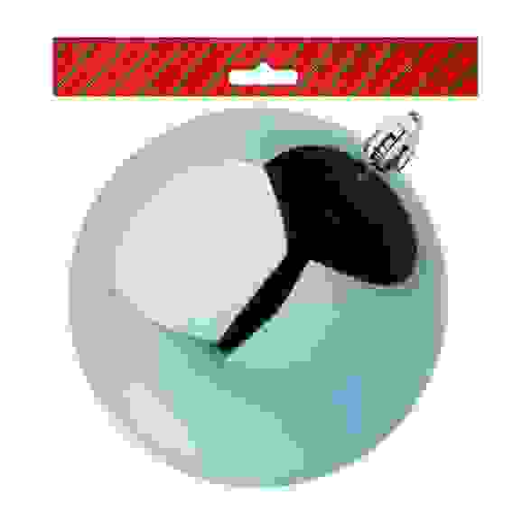 Шар 10см пластик, нежно-голубой СНОУ БУМ